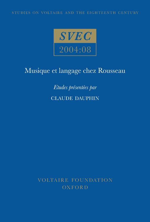 Claude Dauphin - Musique et langage chez Rousseau, Häftad