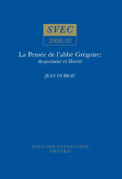 Jean Dubray - La Pensée de l'abbé Grégoire, Häftad. Tillgänglighet: Lägg i varukorg
