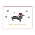 Alice Scott Christmas Dachshund Embellished Notecards
