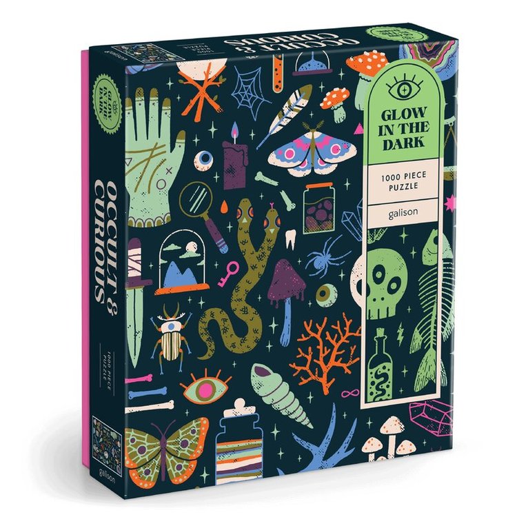 Pussel 1000 bitar - Occult & Curious, Glow in the Dark, Övrigt. Tillgänglighet: Tillfälligt slut