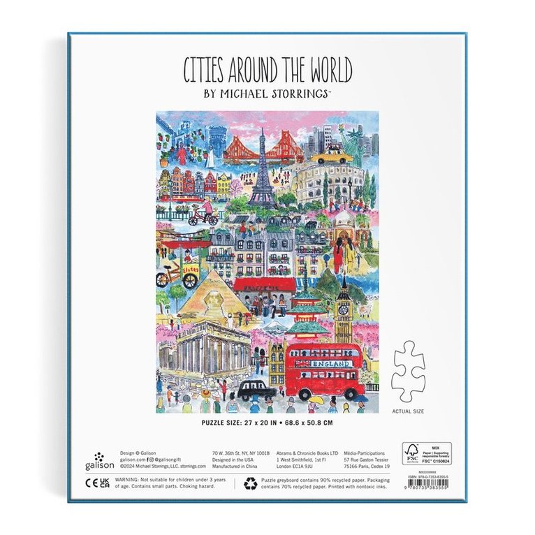 Pussel 1000 bitar Cities Around The World, Övrigt