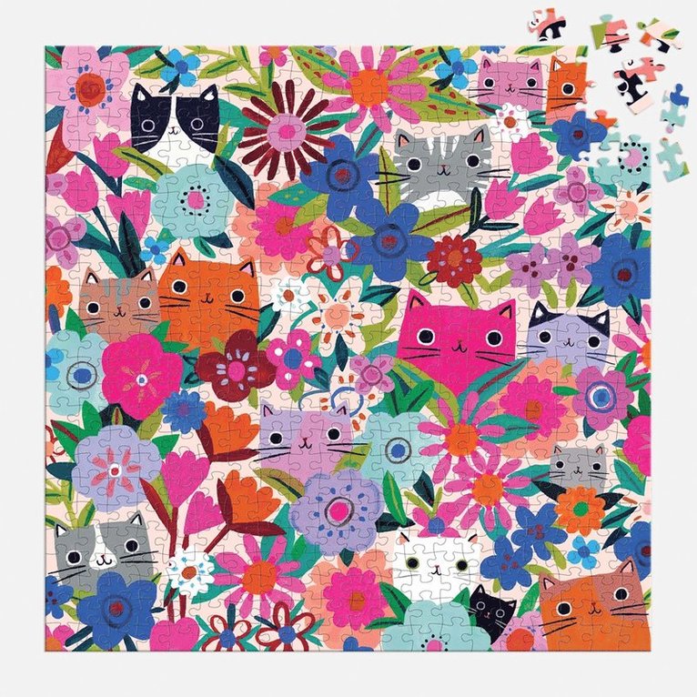 Pussel 500 bitar Blooming Cats, Övrigt
