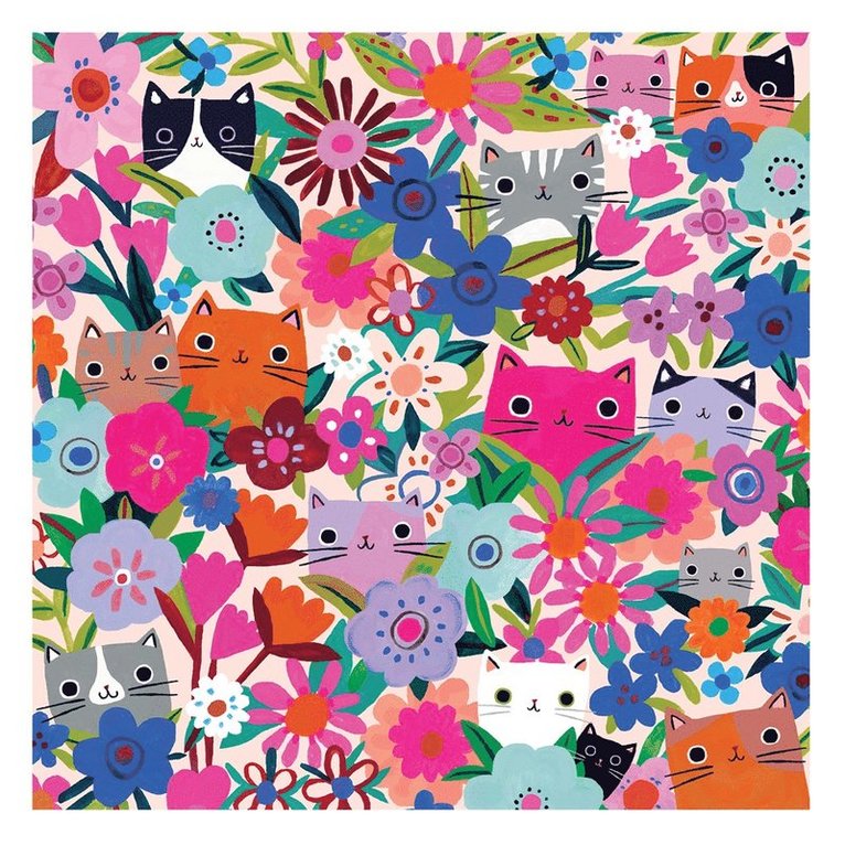 Pussel 500 bitar Blooming Cats, Övrigt
