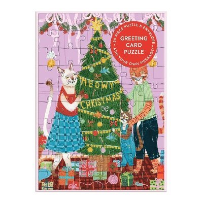 Meowy Christmas Greeting Card Puzzle, Övrigt. Tillgänglighet: Tillfälligt slut