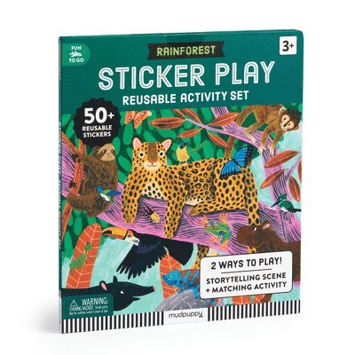 Mudpuppy - Rainforest Sticker Play Reusable Activity Set, Häftad