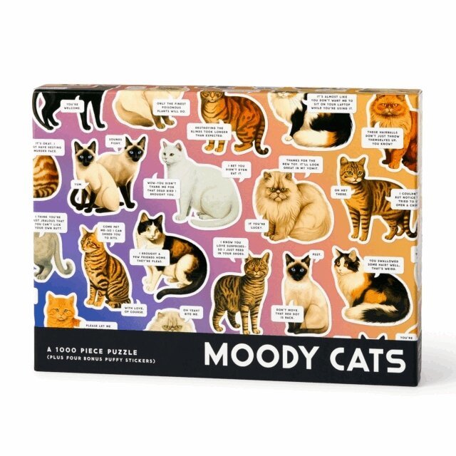 Pussel 1000 bitar - Moody Cats, Övrigt. Tillgänglighet: Lägg i varukorg
