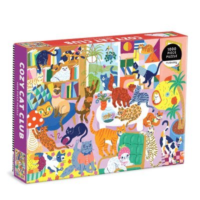 Mudpuppy - Cozy Cat Club 1000 Piece Family Puzzle, Övrigt
