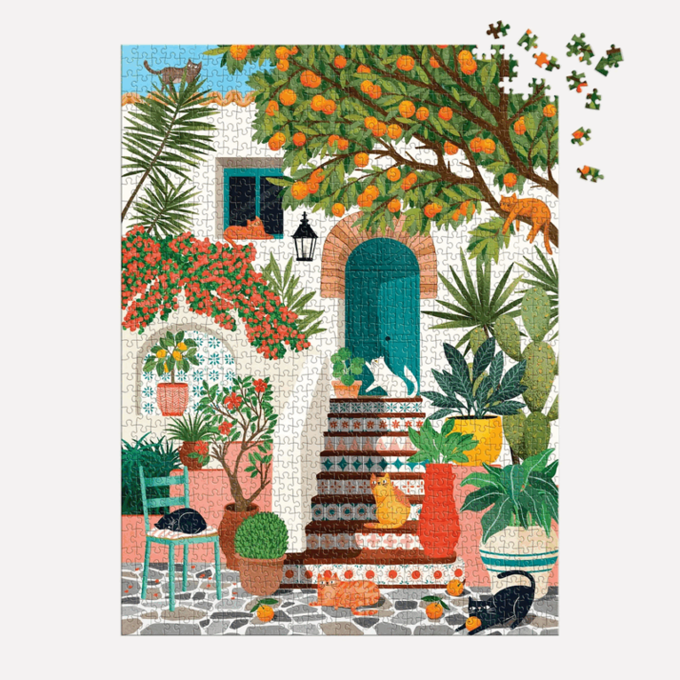Pussel 1000 bitar - Mediterranean Cats, Övrigt