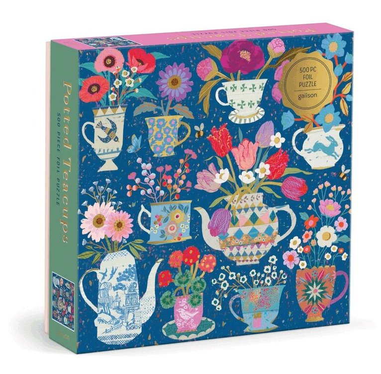Pussel 500 bitar folierade - Victoria Ball Potted Teacups, Övrigt. Tillgänglighet: Lägg i varukorg