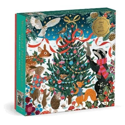 Galison - Victoria Ball Woodland Merrymakers 500 Piece Foil Puzzle, Övrigt