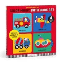 Mudpuppy - Things That Go Color Magic Bath Book Set, Häftad