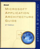 Microsoft patterns & practices - Microsoft Application Architecture Guide, Häftad