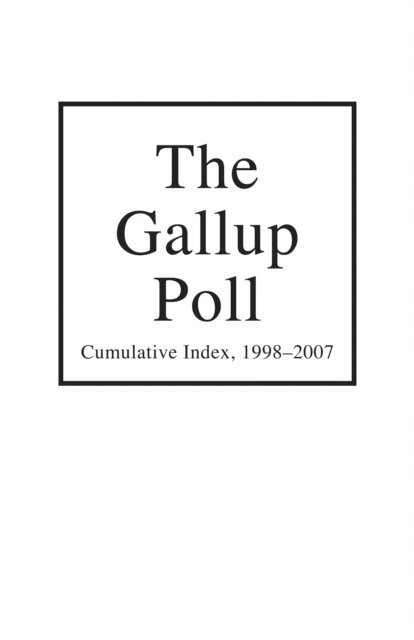 Alec M. Gallup, Frank Newport - Gallup Poll Cumulative Index, E-bok