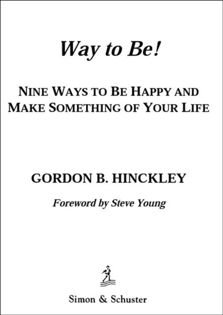 Gordon B. Hinckley - Way to Be!, E-bok. Tillgänglighet: Lägg i varukorg