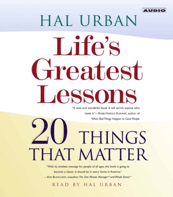 Hal Urban - Life's Greatest Lessons, Ljudbok