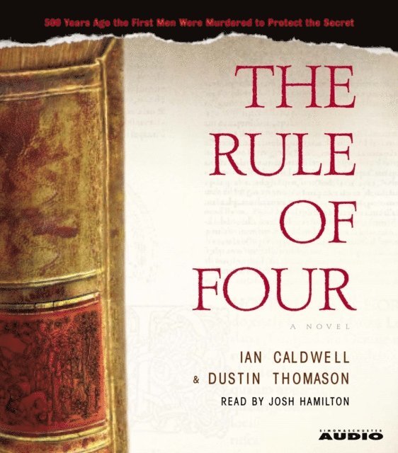 Dustin Thomason, Ian Caldwell - Rule of Four, Ljudbok