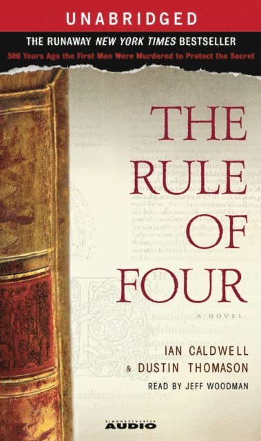 Dustin Thomason, Ian Caldwell - Rule of Four, Ljudbok