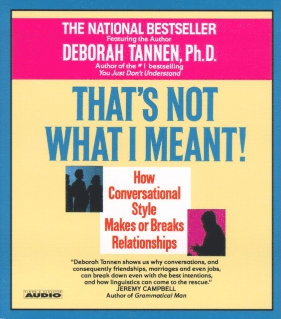 Deborah Tannen - That's Not What I Meant, Ljudbok