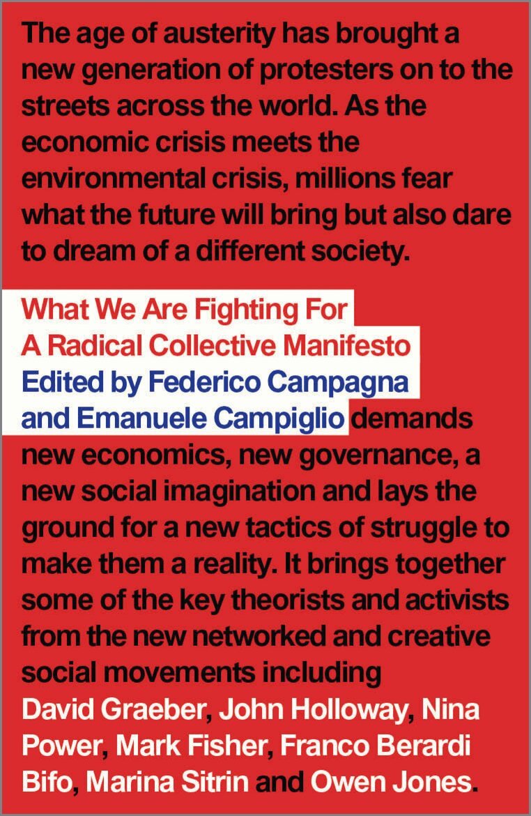 Federico Campagna, Emanuele Campiglio - What We Are Fighting For, Inbunden. Tillgänglighet: Tillfälligt slut