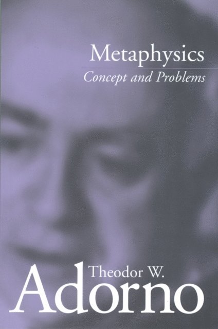 Theodor W. Adorno - Metaphysics, E-bok