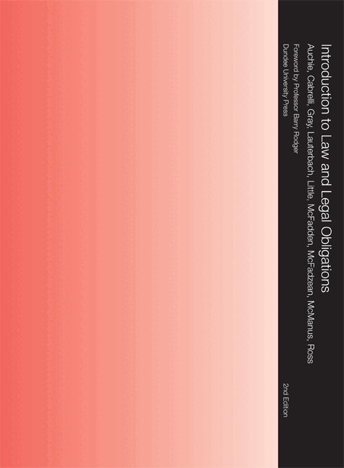Dale McFadzean - Introduction to Law and Legal Obligations, E-bok