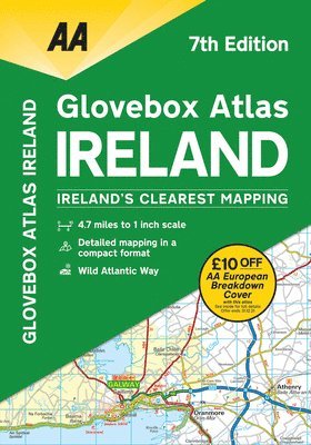 Aa Publishing - Glovebox Atlas Ireland, Häftad
