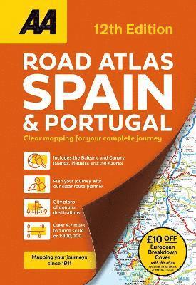 AA Road Atlas Spain & Portugal