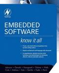 Embedded Software Book/CD Package