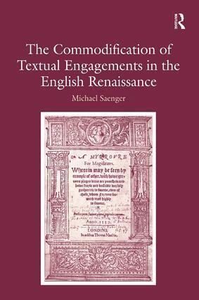 Michael Saenger - Commodification of Textual Engagements in the English Renaissance, Inbunden. Tillgänglighet: Lägg i varukorg