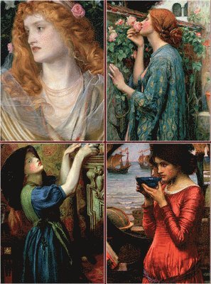 Set of Four Magnetic Notepads: Pre-Raphaelites, Häftad