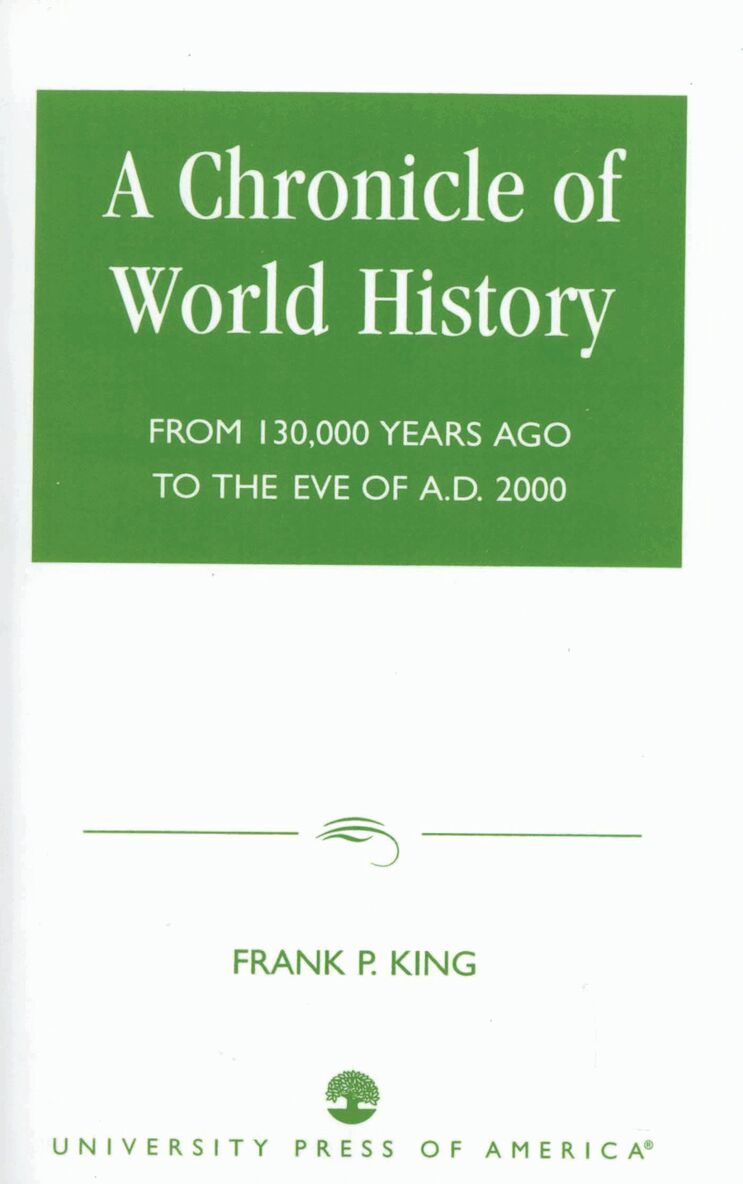 Frank P. King - Chronicle of World History, Häftad. Tillgänglighet: Lägg i varukorg