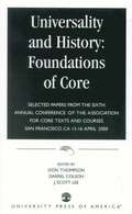 Universality and History:  Foundations of Core