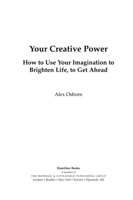 Alex Osborn - Your Creative Power, E-bok. Tillgänglighet: Lägg i varukorg