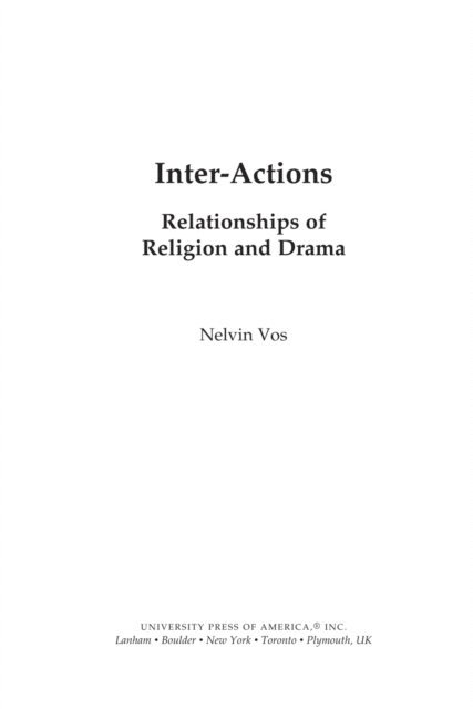Nelvin Vos - Inter-Actions, E-bok