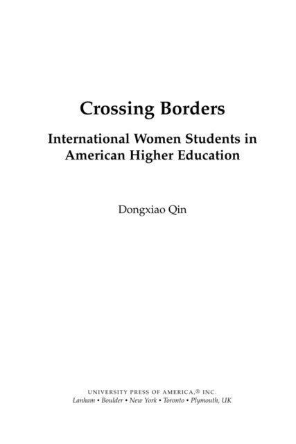 Dongxiao Qin - Crossing Borders, E-bok. Tillgänglighet: Lägg i varukorg