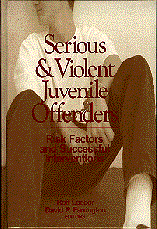 Serious and Violent Juvenile Offenders