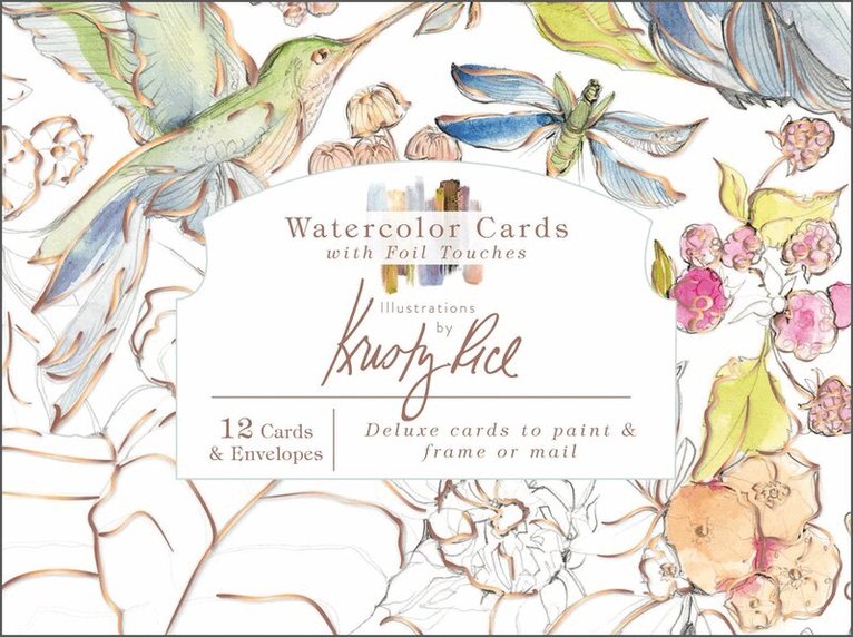 Kristy Rice - Watercolor Cards with Foil Touches. Tillgänglighet: Lägg i varukorg