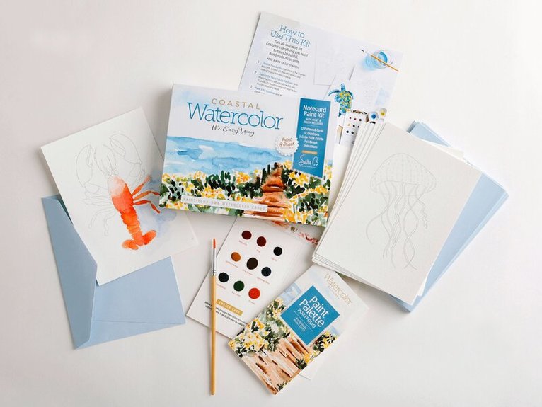 Sara Berrenson - Watercolor the Easy Way Paint-Your-Own Watercolor Cards Coastal. Tillgänglighet: Lägg i varukorg
