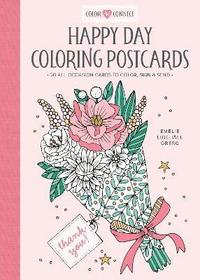 Happy Day Coloring Postcards