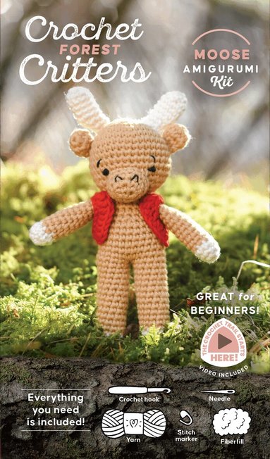 Ltd. Schiffer Publishing - Crochet Forest Critters Amigurumi Kit Moose, Övrigt