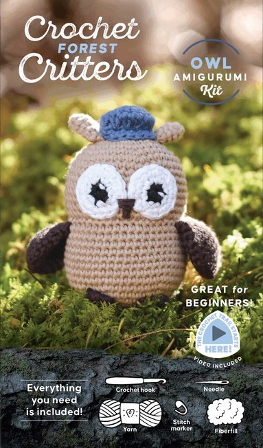 Ltd. Schiffer Publishing - Crochet Forest Critters Amigurumi Kit Owl, Övrigt