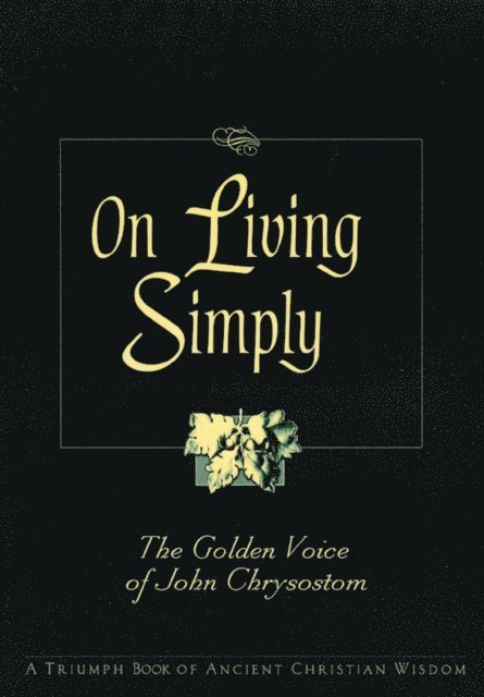 On Living Simply, E-bok