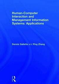 Human-Computer Interaction and Management Information Systems: Applications. Advances in Management Information Systems