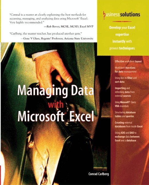 Conrad Carlberg - Managing Data with Excel. Tillgänglighet: Lägg i varukorg
