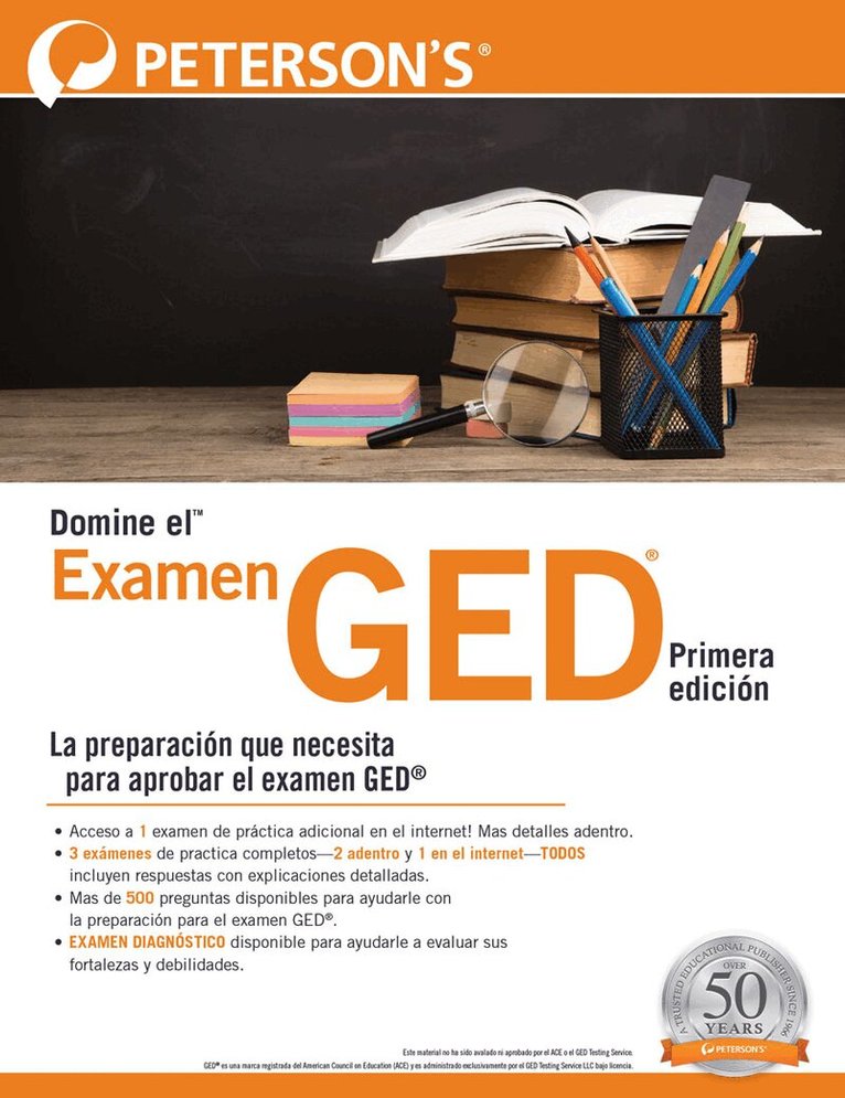 Peterson's - Domine el Examen del GED®, Primera Edición, Häftad