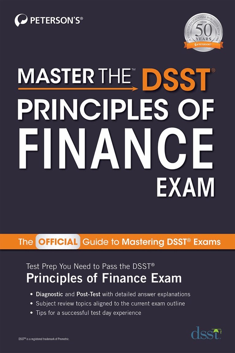 Peterson's - Master the DSST Principles of Finance Exam, Häftad