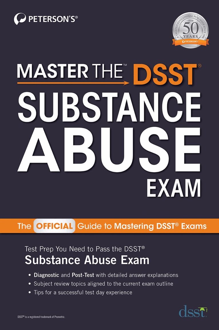 Peterson's - Master the DSST Substance Abuse Exam, Häftad