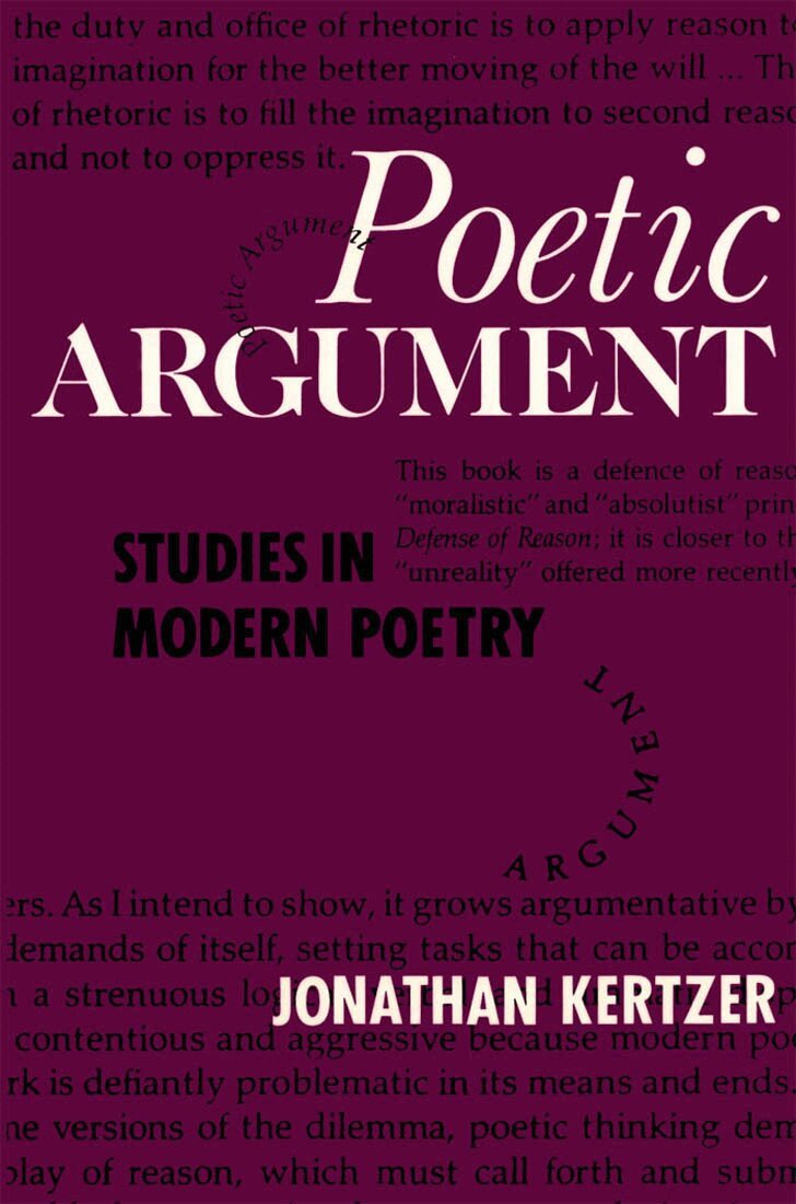 Jonathan Kertzer - Poetic Argument, Inbunden. Tillgänglighet: Tillfälligt slut