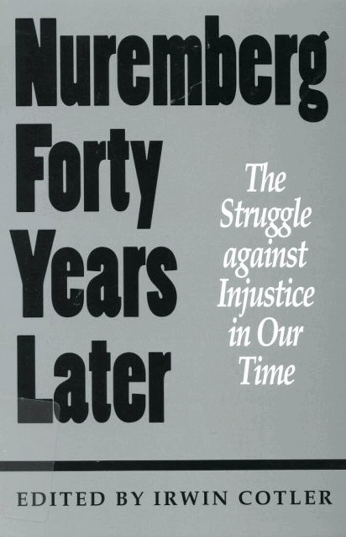 Irwin Cotler - Nuremberg Forty Years Later, Inbunden. Tillgänglighet: Tillfälligt slut