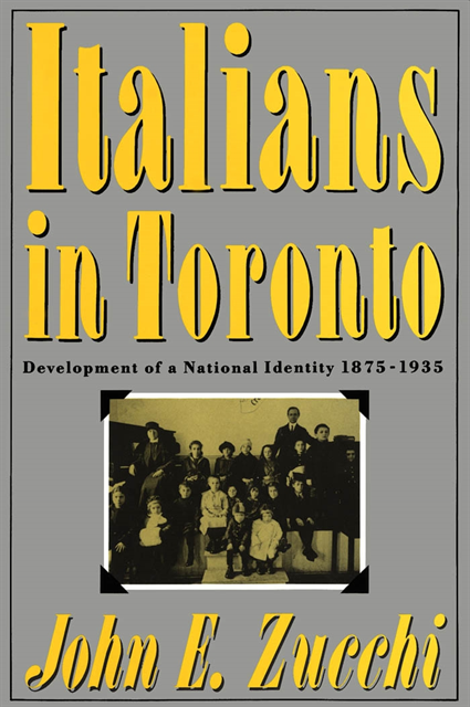 John E. Zucchi - Italians in Toronto, E-bok